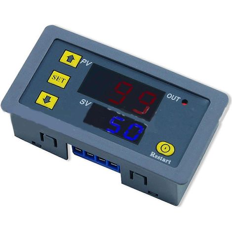 Minuterie numérique à LED, relais temporisé, interrupteur de déclenchement à temporisation, interrupteur de commande de minuterie 12 V (1/5)