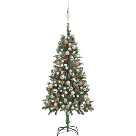 Árbol de Navidad artificial con fortalezas LED/Ball/Pine 150 cm (1/5)