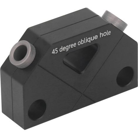 Positionneur de Gabarit de Vis de Trou, Angle de Poinçon de 45 Degrés Lors de l'application Gabarit de Trou de Poche Durable avec Foret de 9,5 Mm pour l'usinage de Meubles (1/5)