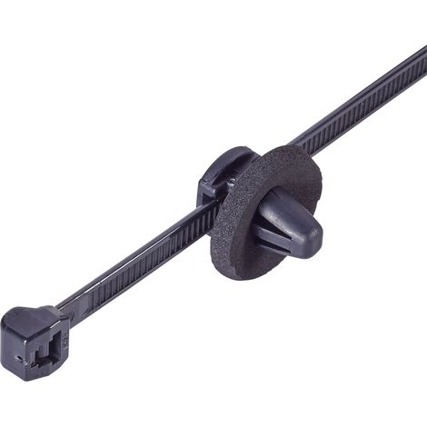 HellermannTyton 150-93100 T50ROSSFT6,5ZD 16-2 Kabelbinder 200 mm 4.60 mm Schwarz mit Spreizanker am (1/3)