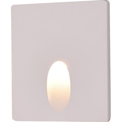 Applique escalier carrée blanche LED 3W 3000K IP54 (1/5)