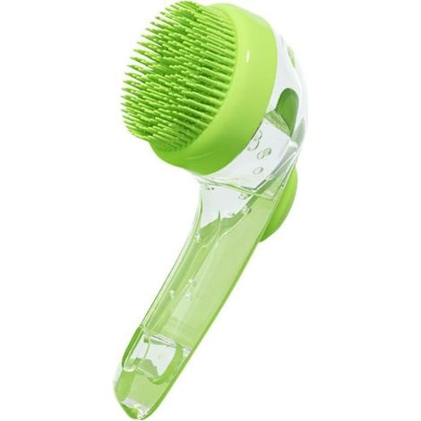 Brosse de lavage pour chien, brosse pour chien pour bain - Brosse à shampoing avec distributeur de savon pour animaux de compagnie (1/4)