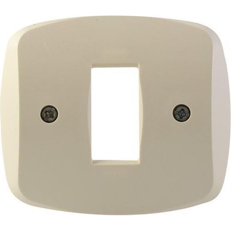 COPRINTERRUTTORE AUTOPORTANTE """BASIC""" ABS AVORIO 1T MAURER