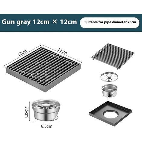 (B2)304 stainless steel floor drain, hotel bathroom large displacement outdoor garden deodorant shower Drains (1/4)