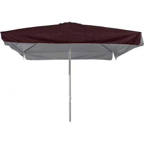 Parasol droit carré 3x3 en aluminium – Toile polyester 330 gr/m² – Bonnet anti-vent – Protection UV – Ouverture double poulie – Elios Parasols