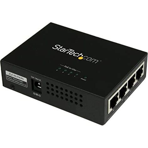 startechcom POEINJ4G inyector poe 4 puertos negro (1/5)