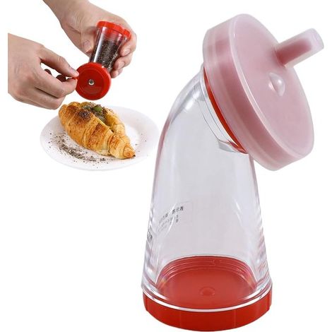 2x Sesammühle Sesammühle manuelle Sesammühle Leinsamen Salz Pfeffer und Kaffeemühle leichte rotierende Gewürzmühle Hand-Kräuterschneider für Reis (1/5)