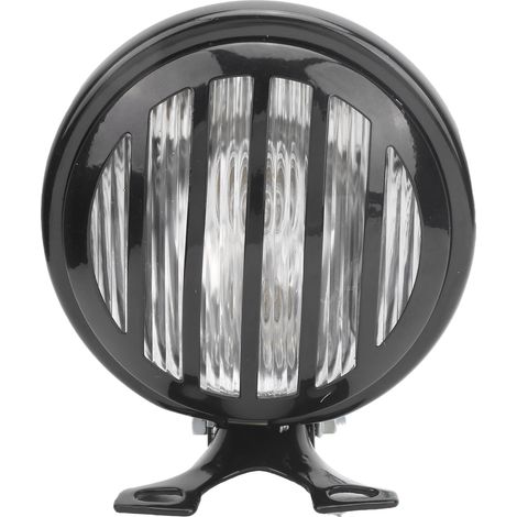 Phare moto vintage, lumière blanche intense, dissipation thermique rapide et haute transparence, compatible Honda.
