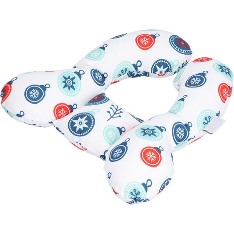 Oreiller de voyage ultra doux en forme de U pour bébé, soutien de la tête et du cou, pour sièges auto (9) (1/5)