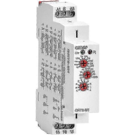Relais temporisé marche/arrêt multifonction Geya Grt8-m1 16 A AC/DC 12 V-240 V, montage sur rail DIN, édition 0107 (1/5)