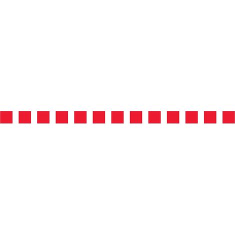 Lot 2 bandes 52mm x 1m - Carrés Rouge - 4640563