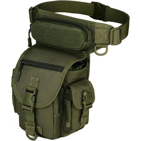 Sacoche tactique MOLLE pour cuisse et hanche, imperméable, pour moto et randonnée (1/5)