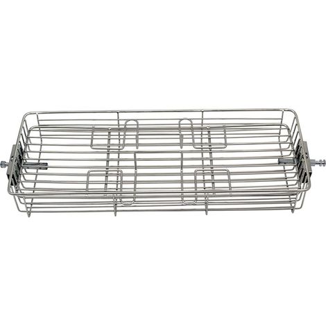 Stainless Steel Rotisserie Cooking Basket, Barbecue Fish Grill, Flat Cooking Basket for Meat Fish Fruits and Vegetables Bread, for Barbecue and Oven (1/5)