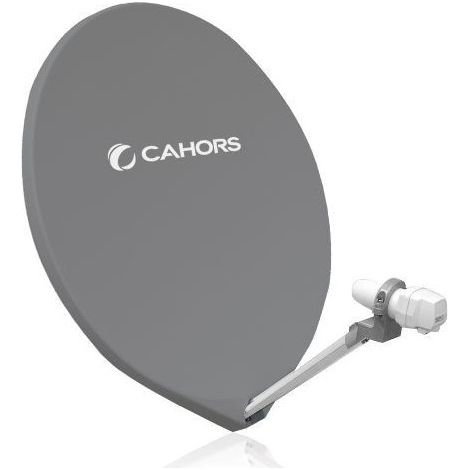 Parabole Fibre - CAHORS - SMC 65 cm - Gris - Monture Métal - Télévision (1/3)