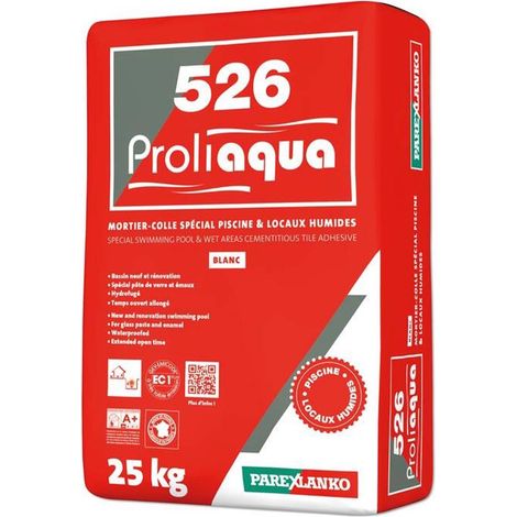 Desineo – Mortier-colle pour revêtements céramiques – Blanc 25 kg – Étanchéité optimale pour locaux humides – Application facile et précise - L526BL25 (1/4)