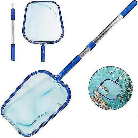 Filet de protection de surface pour piscine, épuisette pour skimmer de piscine, filet de skimmer couvert (1/4)