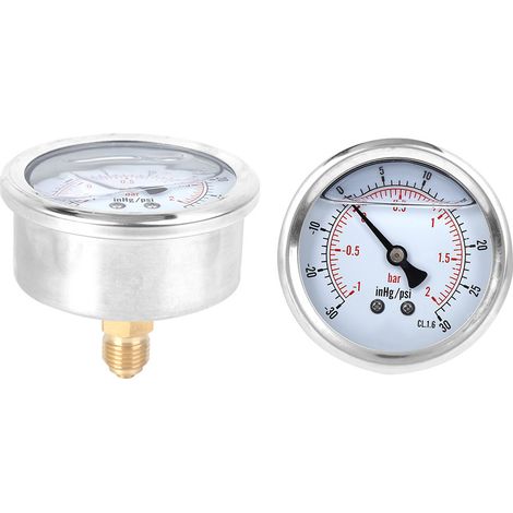 Manomètre à vide d'injection d'huile axiale TS-PGGZ60Z4-2bar 1/4BSP Y60 (1/5)