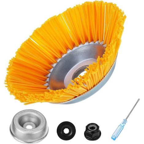 Weed Trimmer Head Nylon Rotating Brush Round Brush Cutter Head (1/5)
