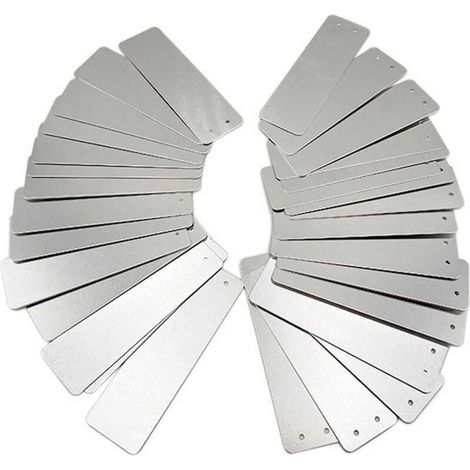 Gartenschilder aus Aluminium – Rechteckige Schilder für den Außenbereich, Metallschilder, Pflanzenschilder aus Aluminium