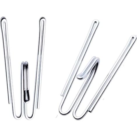 Crochets à rideaux métalliques, pinces à plis fronceurs, crochets à fourche profonde résistants (lot de 20)