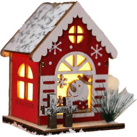 Décorations de Noël pour maisons en bois, sapin de Noël, pendentifs décoratifs et fournitures de décoration de Noël (1/4)