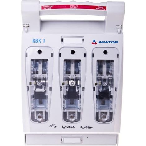 Interrupteur d'isolation de fusible 250A RBK 1 bornes de pont 50-185mm2 63-811779-011 5906739010493