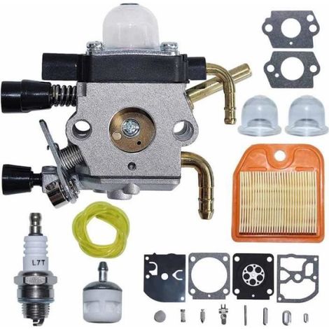 Kit de réparation de carburateur Pour Stihl HS81 HS81R HS81RC HS81T HS86 HS86R Taille-haie HS86T avec conduite de carburant à (1/2)