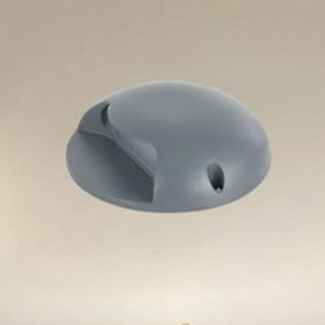 TRADE SHOP - Mini Faretto Segnapasso A Led 4 Watt Rotondo Grigio 440lm Luce Fredda 6500k 33610 -