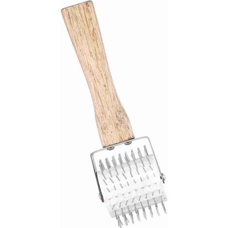 [Outil d'Apiculture] Rouleau à Picots Uncapping Mano 23cm Bois Métal Inox Plastic Démontable pour Extraction Honeycomb Professionnel