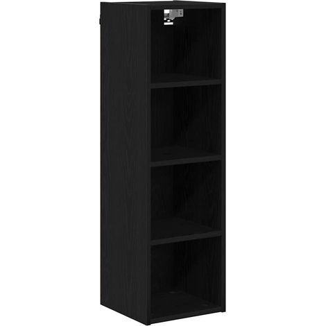 Maison Exclusive - Armadio pensile Rovere Nero 30 x 29,5 x 100 cm