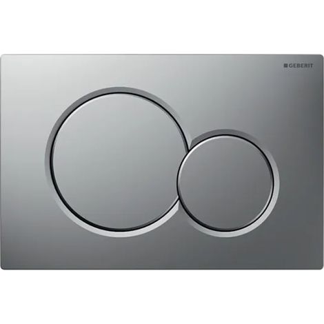 PLACCA 2 TASTI MODELLO SIGMA 01 CROMO SATINATA   GEBERIT