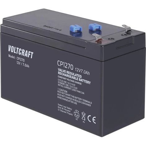[GEBRAUCHT] B-Ware Voltcraft Bleiakku Batterie 12 V 7 Ah Wartungsfrei Vlies Technik Alarmanlagen