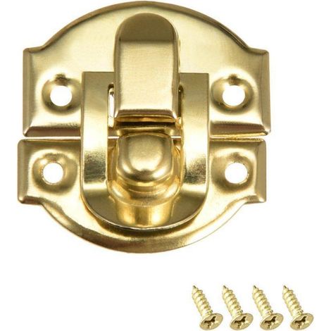 10x Kofferverschluss Retro Stil Antik Messing für Schmuckkästen