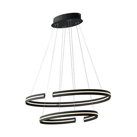 "Sospensione LED CLARKE in alluminio nero 60W 4000K (luce naturale)" (1/2)