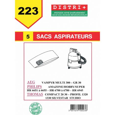 Sacchetti di carta per aspirapolvere AEG (5 sacchetti)