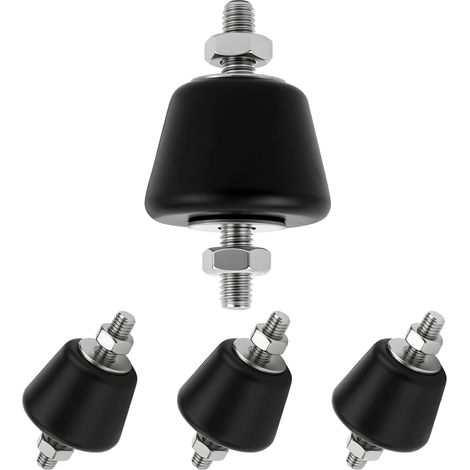 4 Pièces Silent Bloc pour Climatiseur, Coussinets Anti Vibration pour Climatiseur, Silent Bloc M8 Adaptés aux Unités Extérieures de Climatiseurs et aux Générateurs (1/5)