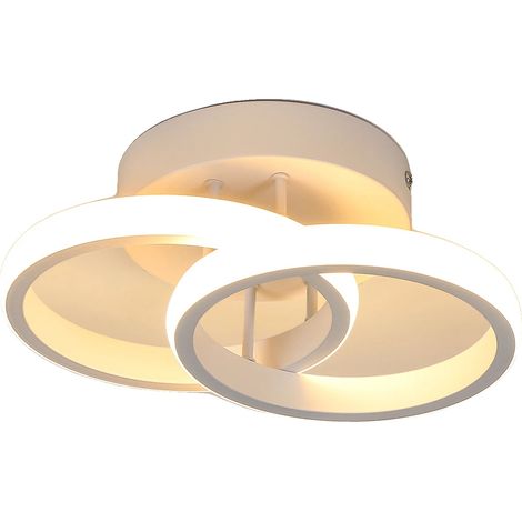 Lámpara de techo LED de bajo consumo, diseño moderno, color blanco (3000K). (1/2)