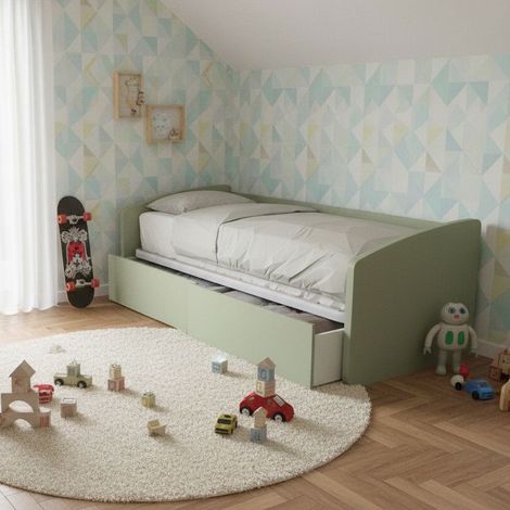 Divano letto singolo con cassettoni: il tuo 3-in-1 salvaspazio - Salvia