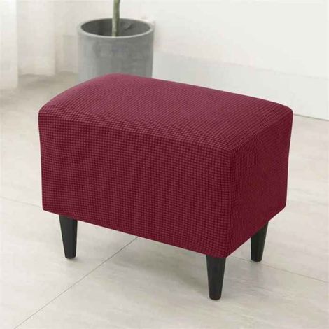 Housse Pour Repose-Pieds - Polaire Élastique Tout-En-Un - Pour Salon Intérieur - 1 Pièce