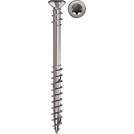 Fischer 200x Power-Fast Vite per terrazze 5,5 x 40 testa svasata A2 TX - 660614 (1/2)