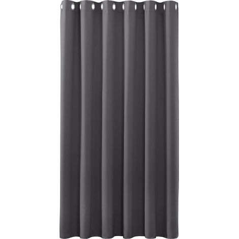 Rideau large pour fenêtre - Ensemble de 1 panneau isolant thermique avec œillets d'isolation légère et protection UV, tissu épais et résistant, prêt à installer (1/5)