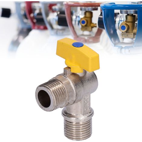 Robinet à Gaz G1/2 Mâle Robinet d'Angle Stop Valve [Electroplating Brass] [Type: Fuel Gas Valve] (1/5)