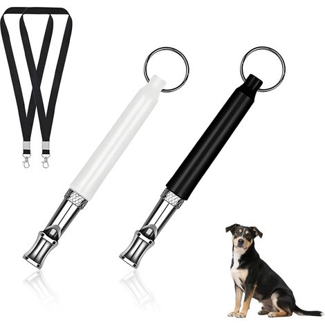 Lot de 2 Sifflet Ultrason Chien Anti Aboiement –Sifflet à Haute Fréquence Silencieux, Aide au Rappel et Éducation Canine (1/5)
