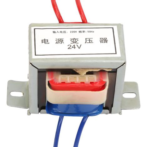 Transformateur monophasé 220V-24V 12W 50Hz, isolation basse fréquence, noyau en EI (1/4)