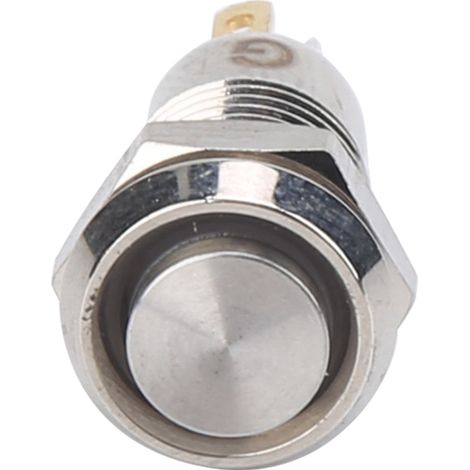 Interrupteur poussoir étanche IP65 inox 8mm 3V vert pour démarrage moteur (1/5)