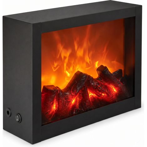 Cheminée décorative LED, en métal, 10 x 29 x 23 cm (1/5)