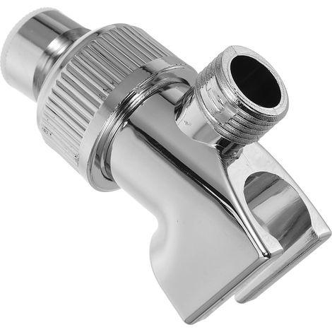 Rallonge de pommeau de douche réglable avec support en acier et ABS, support de pommeau de douche facile à installer (1/5)
