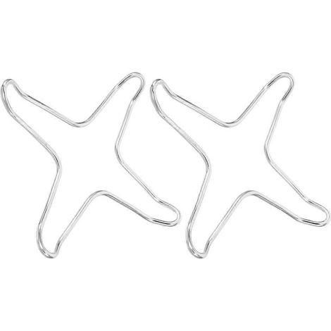 Support de casserole auxiliaire en acier inoxydable pour plaque de cuisson à gaz et charbon, lot de 2, pour usage en cuisine. (1/5)