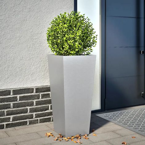 Blumenkasten 35x35x75 cm galvanisierter Stahl