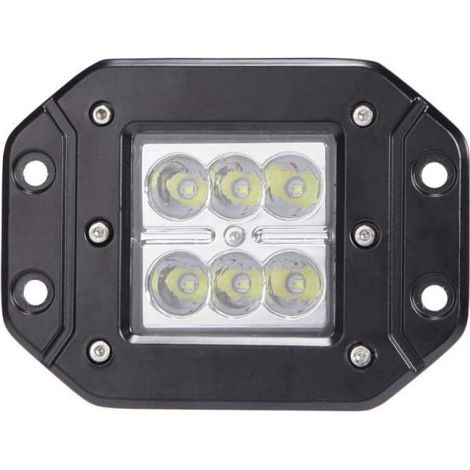 FARO LAMPADA SUPPLEMENTARE PROFONDITA' AUTO FUORISTRADA 12V 6 LED 18W IP68